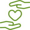 logo of 2 hands looking after a heart