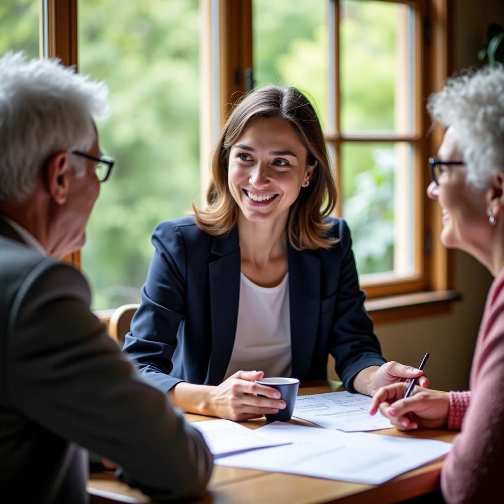 image of an elderly couple with their good solicitor